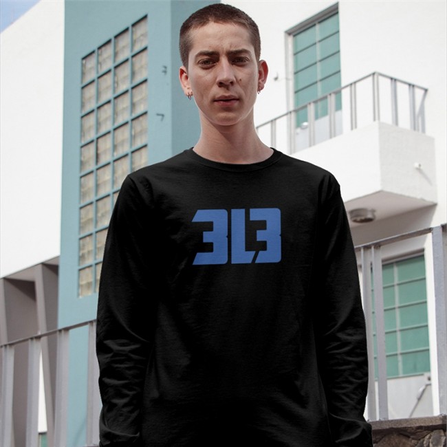 Detroit Lions 313 V Neck T Shirt 3L3 Detroit Lions 313 Long Sleeve Tee 3L3