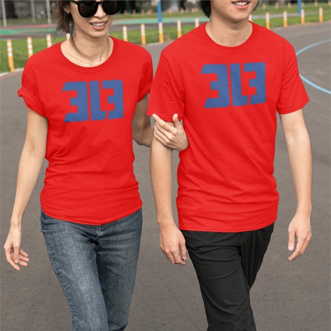 Detroit Lions 313 V Neck T Shirt 3L3 313 Hoodie Detroit Lions