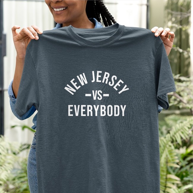 New Jersey Vs Everybody Hoodie Jon Bon Jovi New Jersey Vs Everybody Tee Shirt