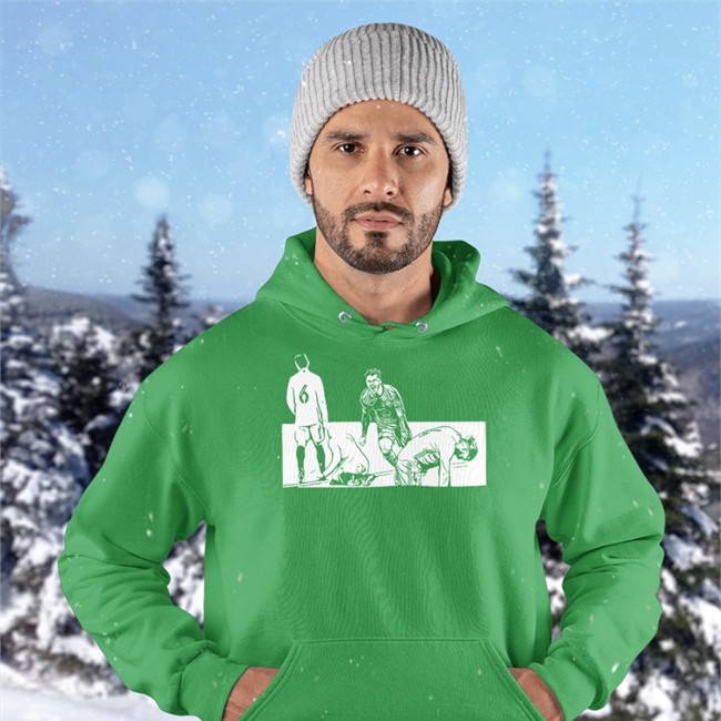 The Madrid Dagger Hoodie Black The Byline Store The Madrid Dagger Sweatshirts Alex Goldberg