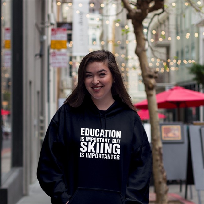 Education Is Important But Skiing Is Importanter Hoodie Education Is Important But Skiing Is Importanter Shirt Florian Ederer