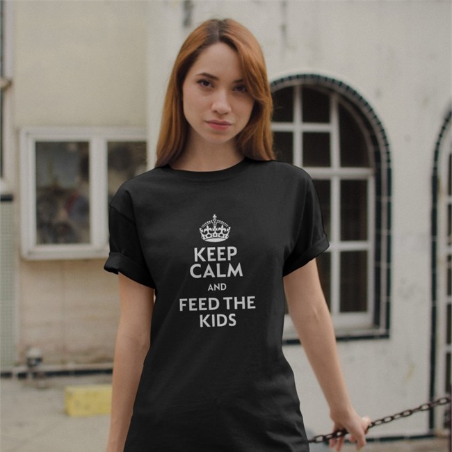 Keep Calm And Feed The Kids Baseball Sleeve Tee FactorOne Keep Calm And Feed The Kids Sweatshirt Red The Colts maasinetwork