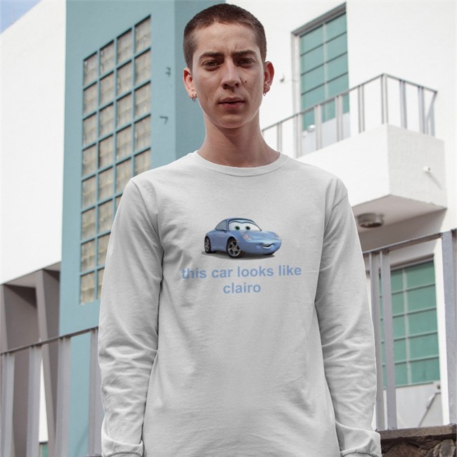 This Car Looks Like Clairo Hooded Sweatshirt Clairo On Tour Startedtochafe White Funny This Car Looks Like Clairo Shirt Clairo On Tour Startedtochafe White