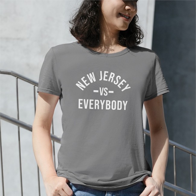 New Jersey Vs Everybody Tee New Jersey Vs Everybody Shirt Black