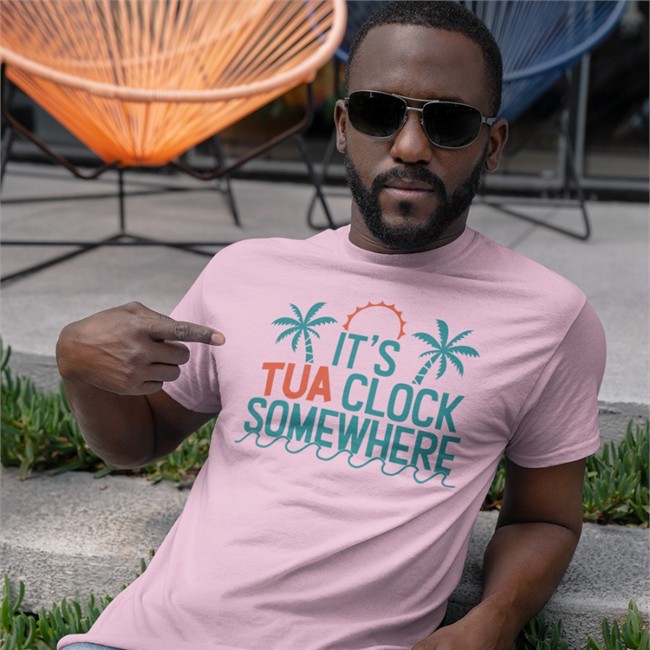 Miami Dolphins It's Tua Clock Somewhere Sweatshirts Miami Dolphins It's Tua Clock Somewhere T Shirt