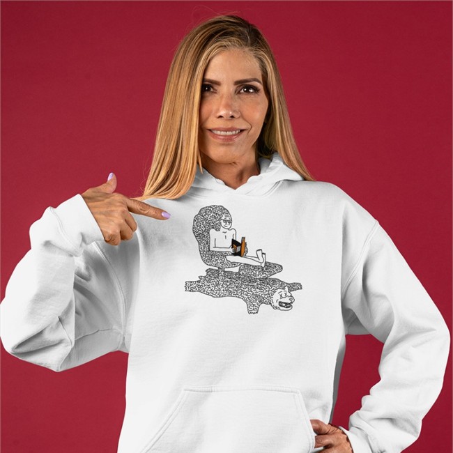 Bitcoinmagazine Merch The Big-Brain Magazine Reader Long Sleeve Shirt