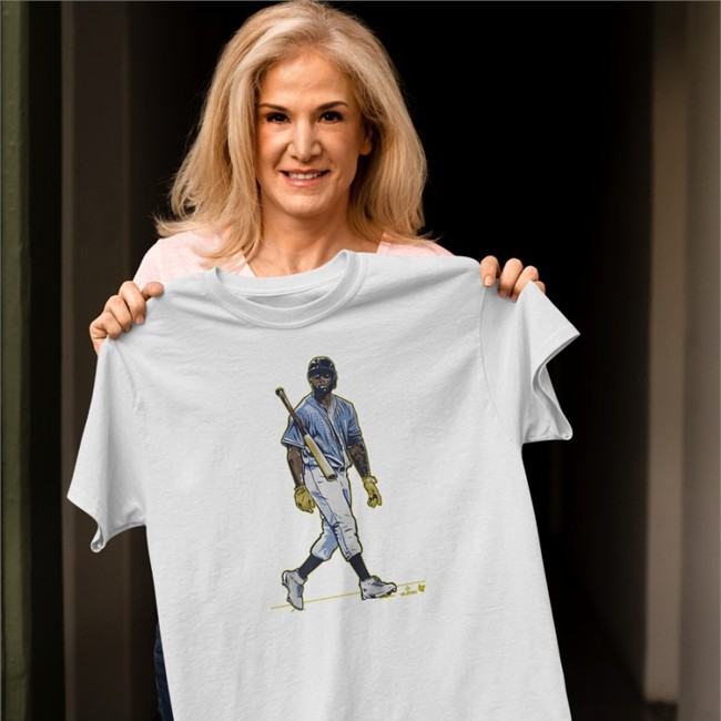 Randy Arozarena Too Cold Shirt Navy Randy Arozarena Too Cold Tee Shirt
