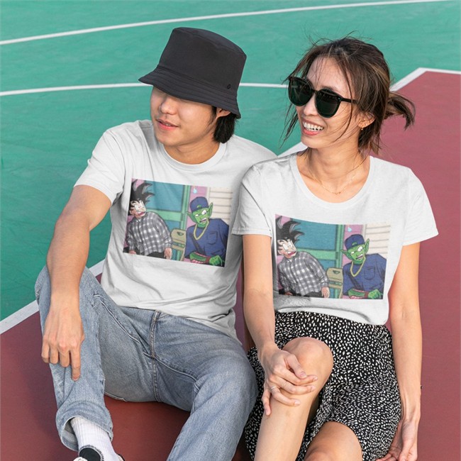 Aladayle Goku Picolo Baseball Sleeve Tee JaxBladeFitness Goku Picolo Baseball Sleeve Tee