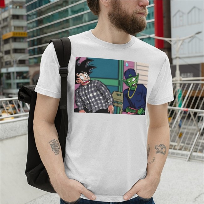 Aladayle Goku Picolo Baseball Sleeve Tee Top DragonBall Aladayle Goku Picolo Shirt Tamalebrin