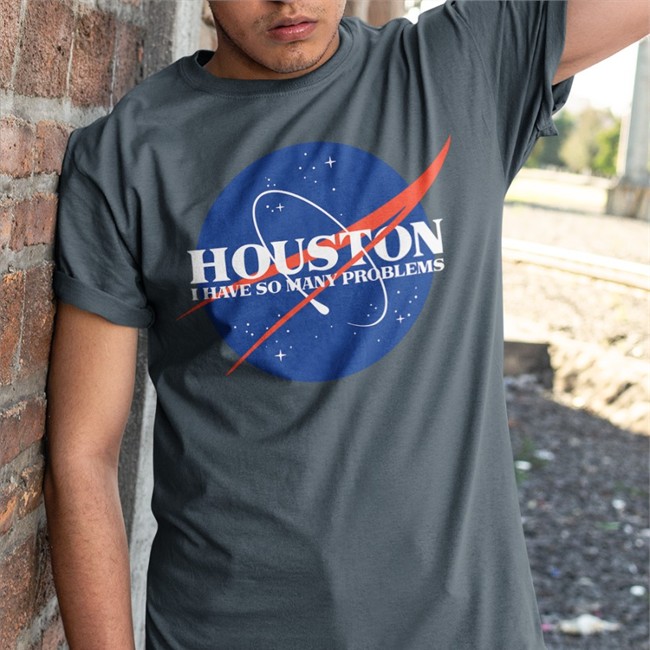 qwertee.com Houston I Have So Many Problems Hoodie Black qwertee merch qwertee.com Houston I Have So Many Problems Shirt qwertee merch