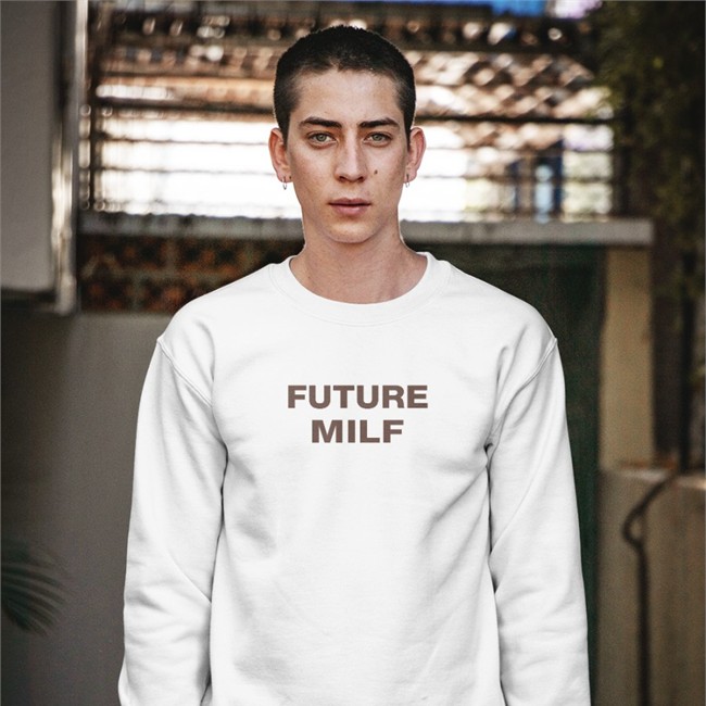 Imauppa Future Milf V Neck T Shirt Imauppa Future Milf Zip Up Hooded