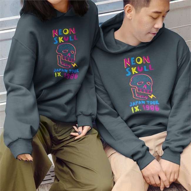 Fangamer Shop Neon Skull Japan Tour Ix 1986 Shirt World Of Horror Neon Skull Long Sleeve By Nina Matsumoto Fangamer Shop World Of Horror Neon Skull Hooded Sweatshirt By Nina Matsumoto