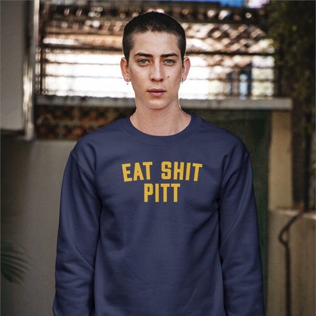 Eat Sht Pitt Tee Barstool Sports Eat Sht Pitt Hooded Sweatshirt Barstool U Barstool Sports