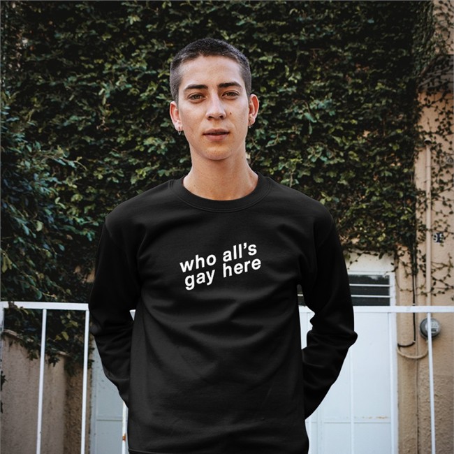 Heather Hogan Who All's Gay Here Hooded Sweatshirt Who All's Gay Here Shirt