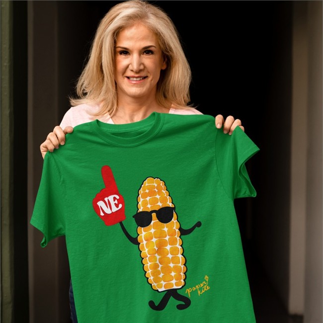 Paper Kite Shop Paper Kite Corn Onesie T Shirt Husker Volleyball Paper Kite Shop Paper Kite Corn Onesie Zip Up Hooded Husker Volleyball