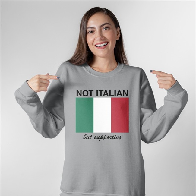 Shithead Steve Merch Not Italian But Supportive T Shirt Vivian Le Vivian Le Not Italian But Supportive Shirt White Shithead Steve Merch