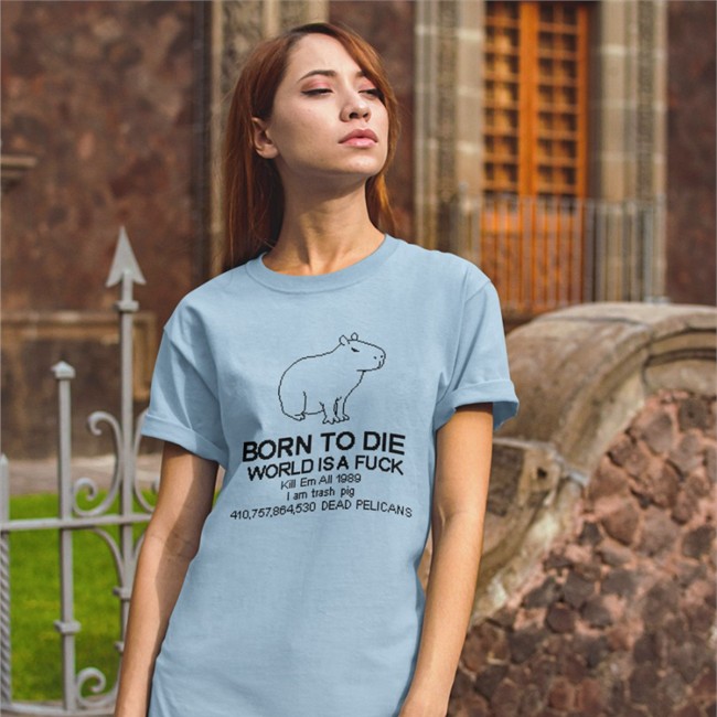Born To Die Capybara T-Shirt Tofu Pixel Born To Die Capybara T-Shirt