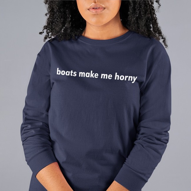 Product Sadie Crowell Merch Boats Make Me Horny Long Sleeve T Shirt
