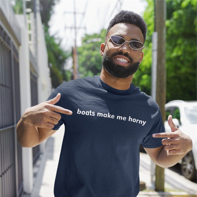 Product Sadie Crowell Merch Boats Make Me Horny Tee Shirt
