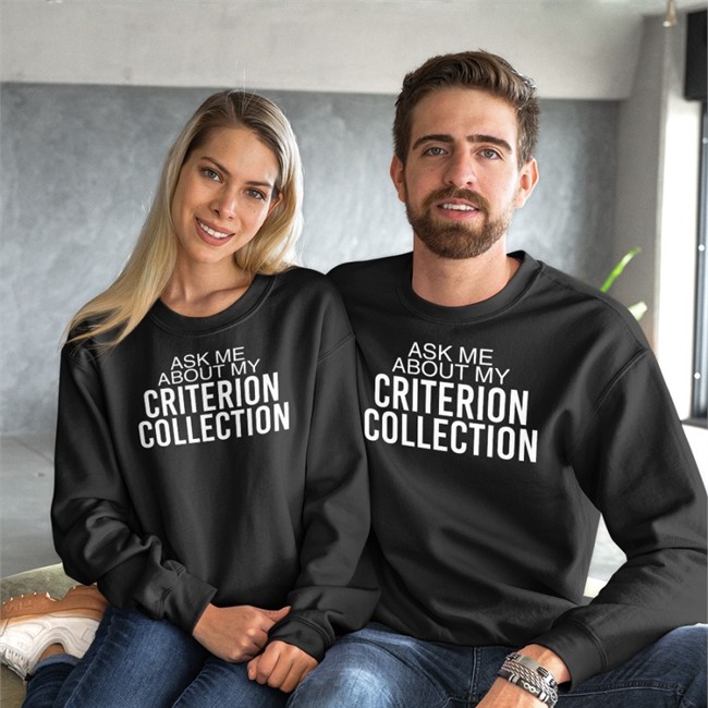 The Criterion Collection Black Ask Me About My Criterion Collection T Shirt Ask Me About My Criterion Collection Long Sleeve T Shirt