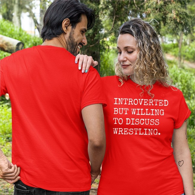 Laura Elle Introverted But Willing To Discuss Wrestling T Shirt SassyCanadianEh Introverted But Willing To Discuss Wrestling T Shirt Laura Elle SassyCanadianEh
