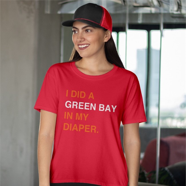 I Did A Green Bay In My Diaper T-Shirt Obvious Shirts Merch I Did A Green Bay In My Diaper Hats Cap