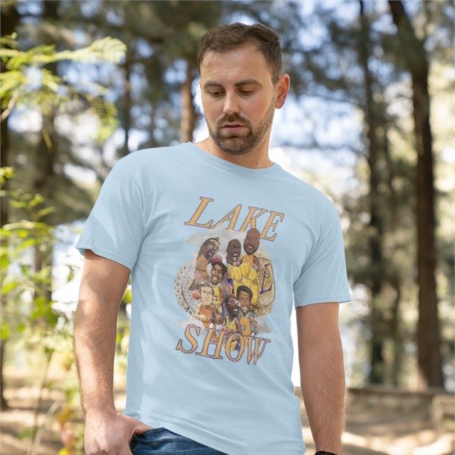 The Lake Show Shirt White LeBron James The Lake Show T Shirt Los Angeles Lakers Lakers Lead