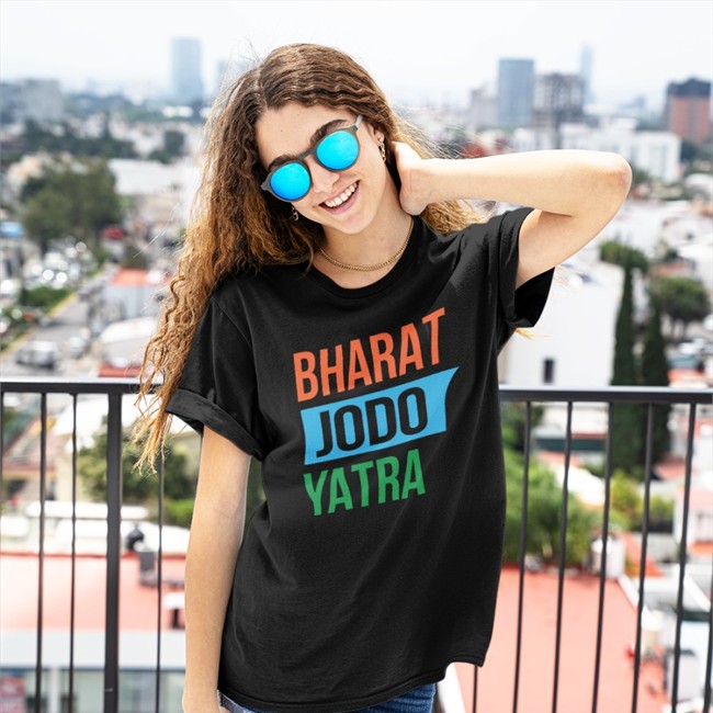 Bharat Jodo Yatra Tee Ashok Kumar Pandey Ashok Kumar Pandey Bharat Jodo Yatra Tee Shirt Ashok_Kashmir