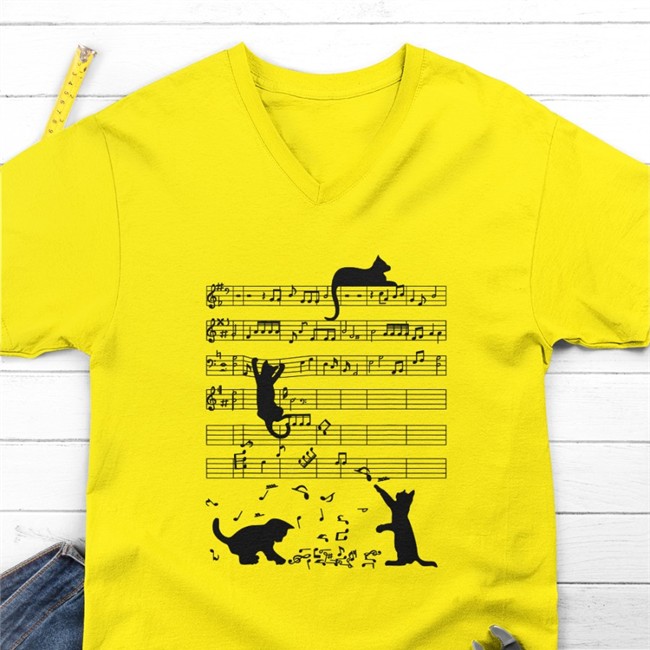 Threatening Music Notation Cat Music Hoodies Threatnotation Threatening Music Notation Cat Music Tee Threatnotation