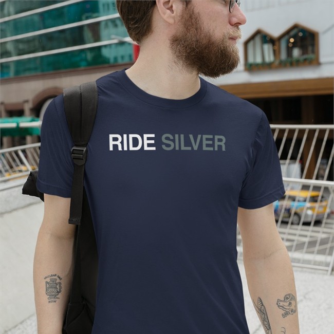 Ride Silver Hoodie Randy Clarke Ride Silver Tee Charcoal Grey Metro wmataGM