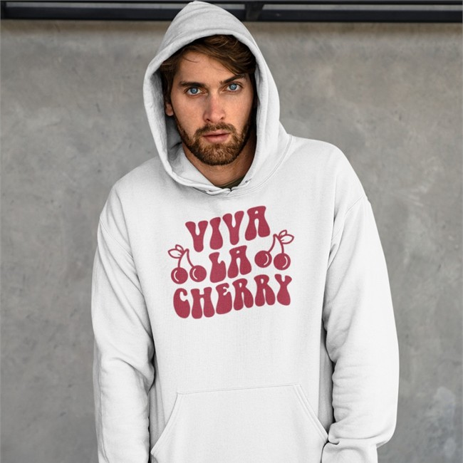 Viva La Cherry Hooded Sweatshirt Barstool Sports Viva La Cherry Zip Up Hooded Barstool Sports