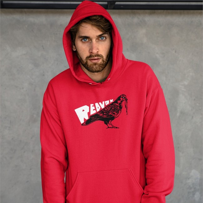 Red Vox Merch Noodle Pigeon Hooded Sweatshirt Redvoxband Red Vox Merch Noodle Pigeon Long Sleeve Tee Redvoxband