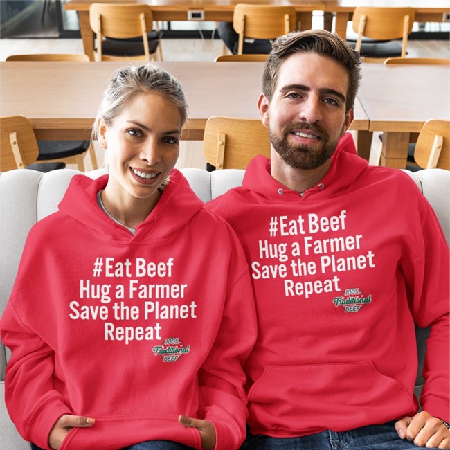 Eat Beef Hug A Farmer Save The Planet Repeat T Shirt 100% Traditional Beef Eat Beef Hug A Farmer Save The Planet Repeat Tee Free The Nipple