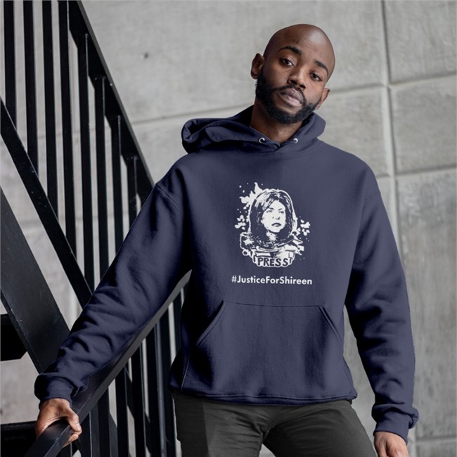 Shireen Abu Akleh Justice For Shireen Tee Shireen Abu Akleh Justice For Shireen Hooded Sweatshirt