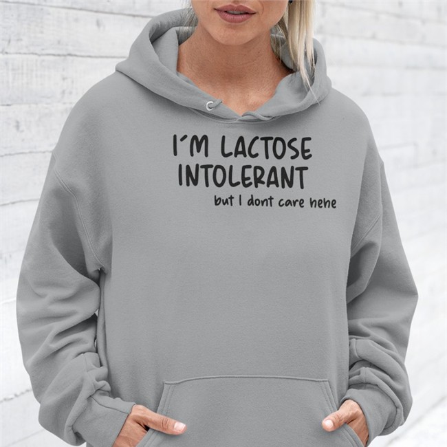 I'm Lactose Intolerant But I Dont Care Hehe T Shirt White Doodlelotl I'm Lactose Intolerant But I Dont Care Hehe Long Sleeve T Shirt