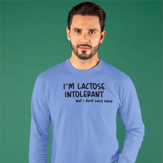 I'm Lactose Intolerant But I Dont Care Hehe T Shirt White Doodlelotl I'm Lactose Intolerant But I Dont Care Hehe Long Sleeve T Shirt Doodlelotl