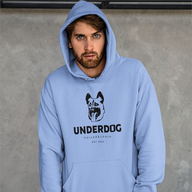 Jason Kelce Underdog Philadelphia Est 2022 Tee White John Clark Jason Kelce Underdog Philadelphia Est 2022 Tee Athletic Heather