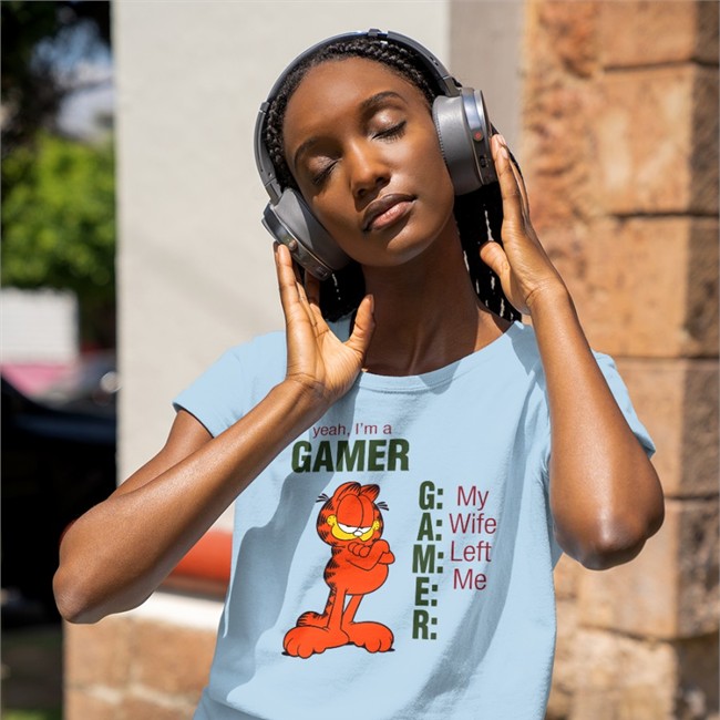 Yeah I'm A Gamer My Wife Left Me T Shirt Garfield Yeah I'm A Gamer My Wife Left Me Tee Shirts That Go Hard