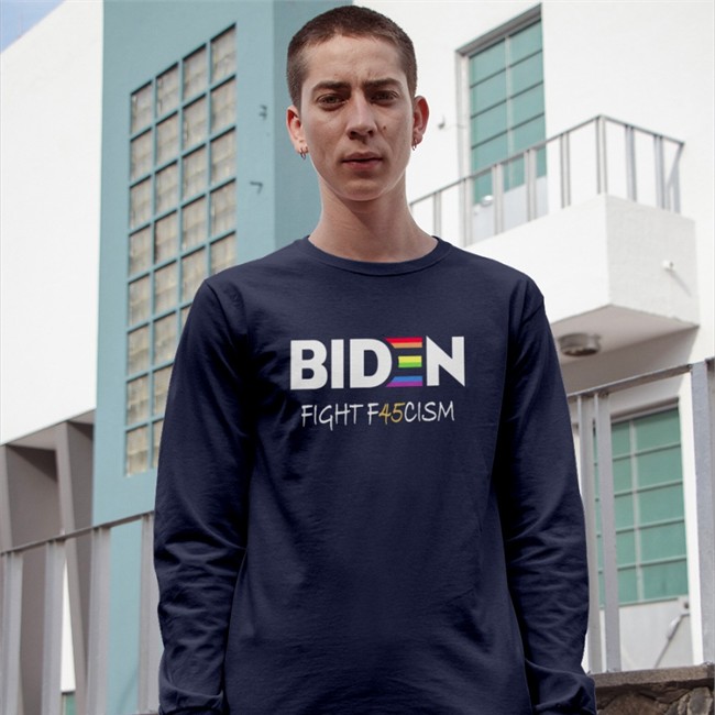 Emily Winston Biden Fight F45cism Shirt Black