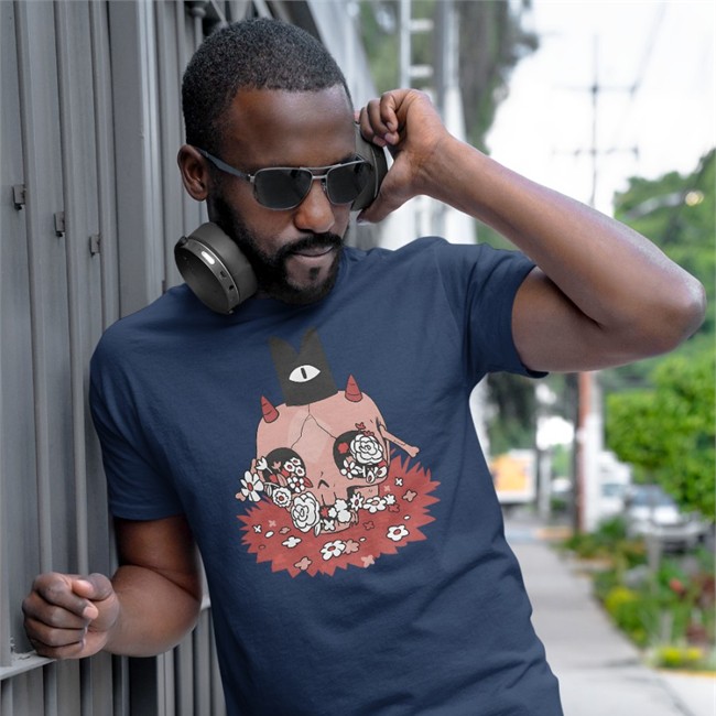 Cult Of The Lamb Merch Devolver Digital Store Cult Of The Lamb Floral Skull Shirt