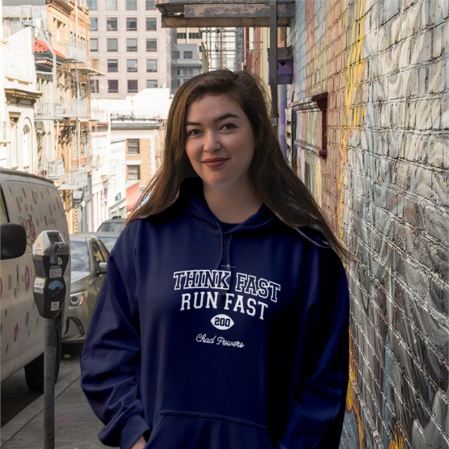 Rotowear Think Fast Run Fast Hooded Sweatshirt Think Fast Run Fast Hooded Sweatshirt