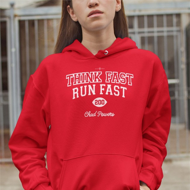 Rotowear Chad Powers Think Fast Run Fast T Shirt