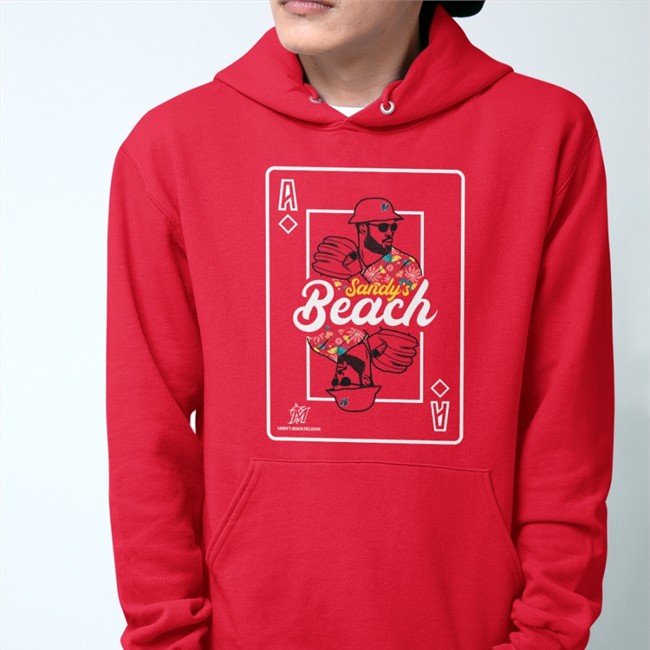 Sandy's Beach Shirt Miami Marlins At Loandepot Park Sandy Alcántara Sandy's Beach Sweatshirt