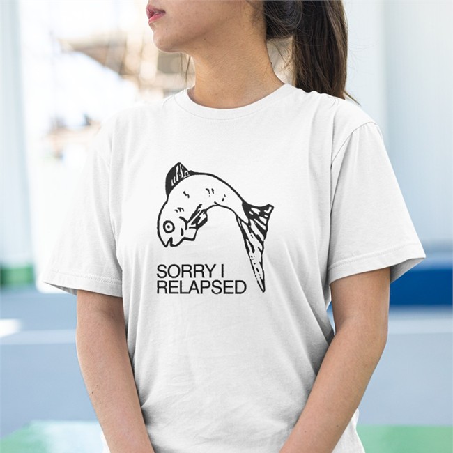Shirts That Go Hard Sorry I Relapsed V Neck T Shirt Goodshirts Merch Sorry I Relapsed Shirt