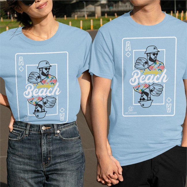 Sandy's Beach T Shirt Sandy's Beach Crewneck Sweatshirt Miami Marlins At Loandepot Park Sandy Alcántara