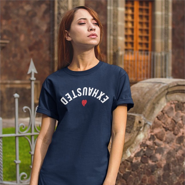Beautiful Bastard Exhausted Heart Tee Shirt Beautiful Bastard Exhausted Heart Tee Shirt
