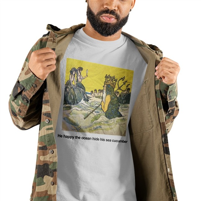 Translatedtees He Happy The Ocean Hide His Sea Cucumber Shirt
