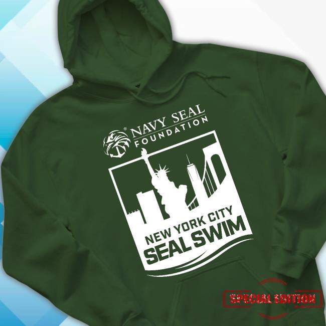 Will Cain Navy Seal Foundation New York City Seal Swim Tee Shirt Official Navy Seal Foundation New York City Seal Swim Crewneck Sweatshirt