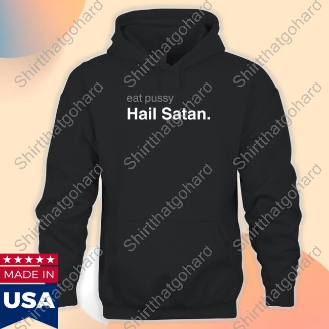 Official Metal Shop Holy Blvk Eat Pussy Hail Satan Tee