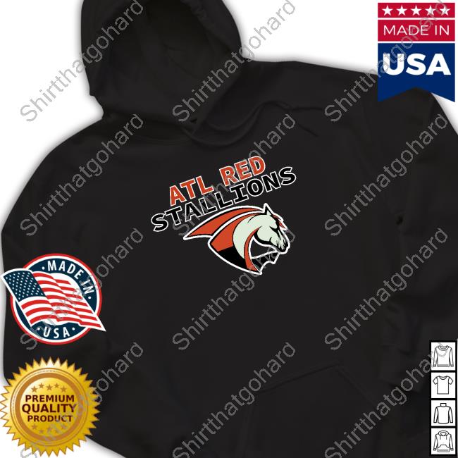 TheBeardedSingleMalt Atl Red Stallions T-Shirt Atl Red Stallions Tee